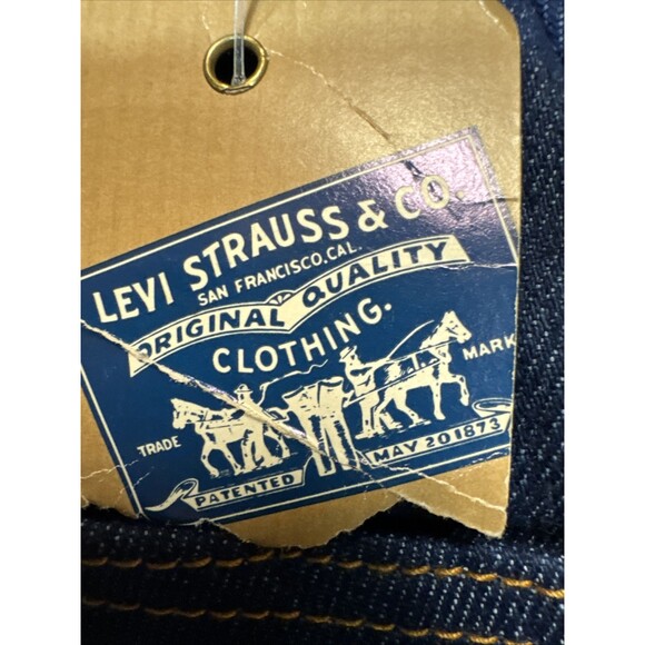 NWT Retro Vintage Levis Women's Jeans Size 8 Denim White Tab Dark Wash USA - Picture 3 of 12